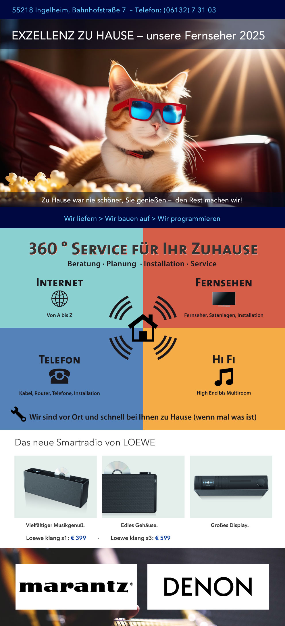 fernseher telefon hifi service